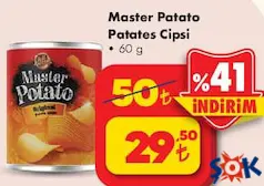 MASTER PATATO PATATES CİPSİ 60 G
